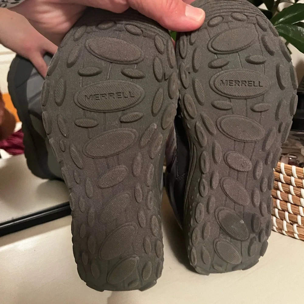Merrell Kids Black and Red Snow Boots